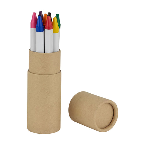 Estuche de cartón con 8 crayones---CIINF014