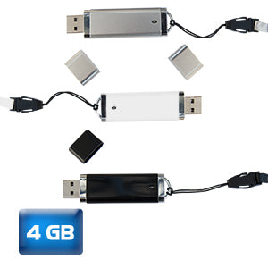 Memoria USB LUXURY con tapa y cordón del color de la memoria--TKUSB036