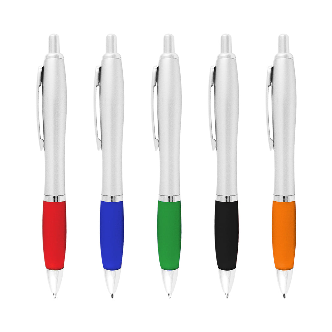 Bolígrafo de plástico retráctil--NVBL048