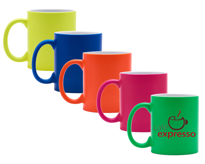 Taza de cerámica en color fosforescente---DBA2393