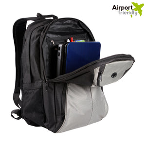 Mochila tipo backpack con porta laptop y salida para audífonos--NVTX018