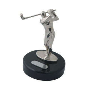 Trofeo de metal golfista en base de resina---LEGL34