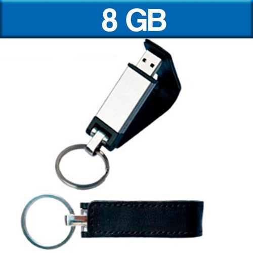 USB LLAVERO DE PIEL DE 8 GB---TKUSB071